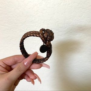 Bottega Veneta Intrecciato Leather Bracelet